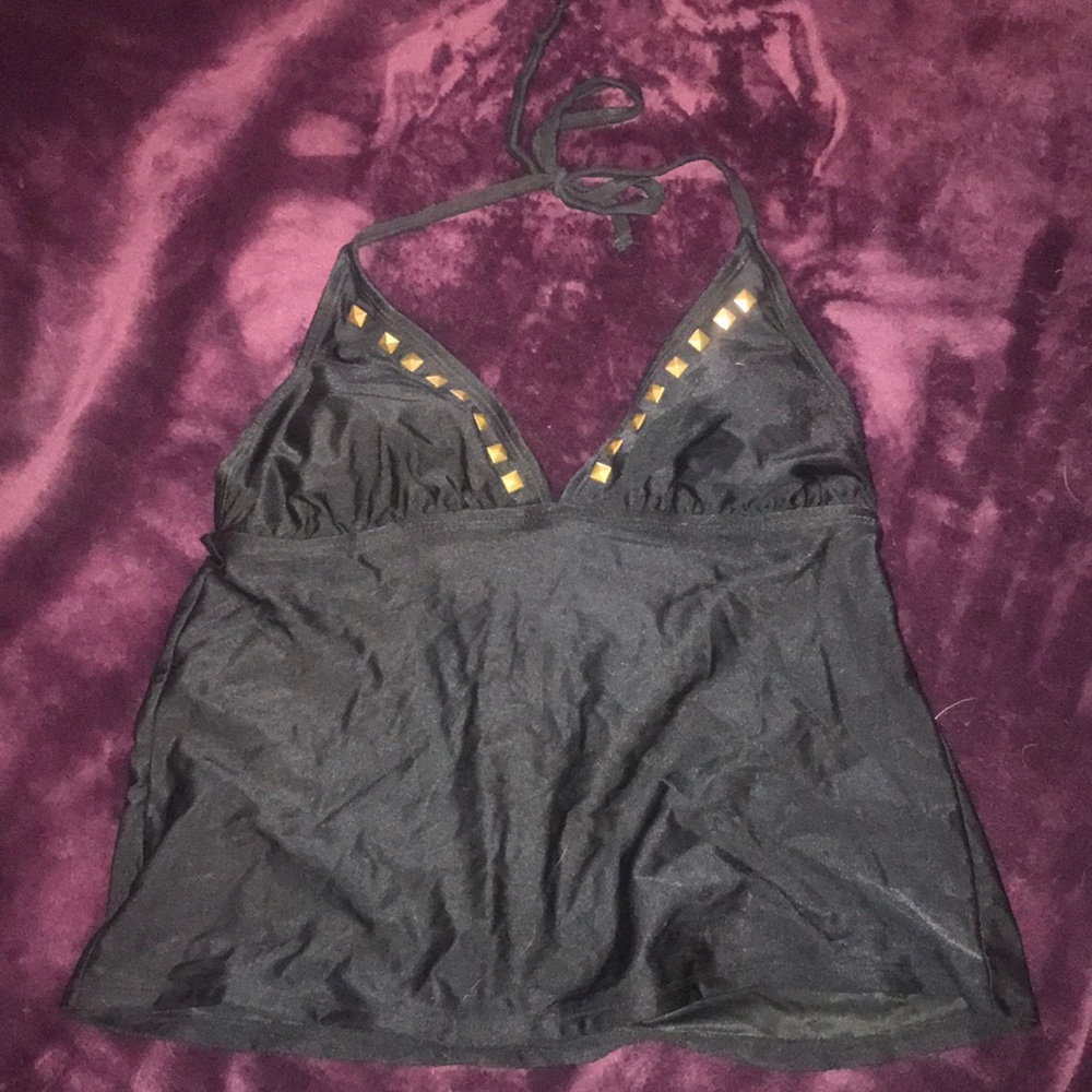 Black swim top